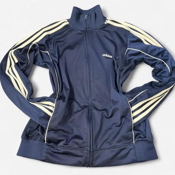 Vintage Y2K Adidas Navy Blue Track Jacket - Picture 7 of 7